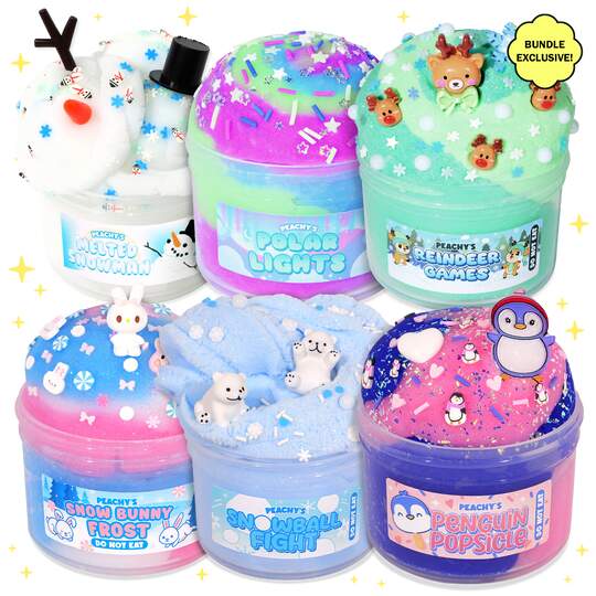 Peachybbies Slime Winter Bundle — DIY semi-finished product kit