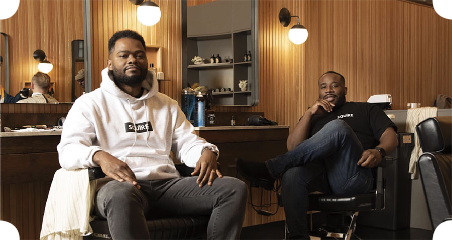 Squire co-founders Songe LaRon and Dave Salvant portrait